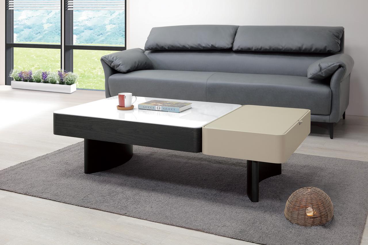 弗瑞斯石面收納茶几