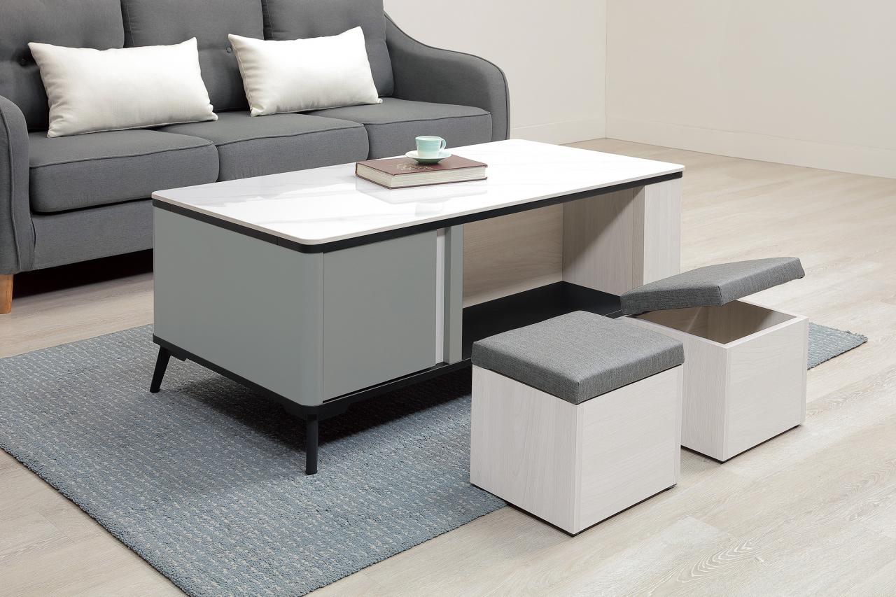 伯特岩板大茶几