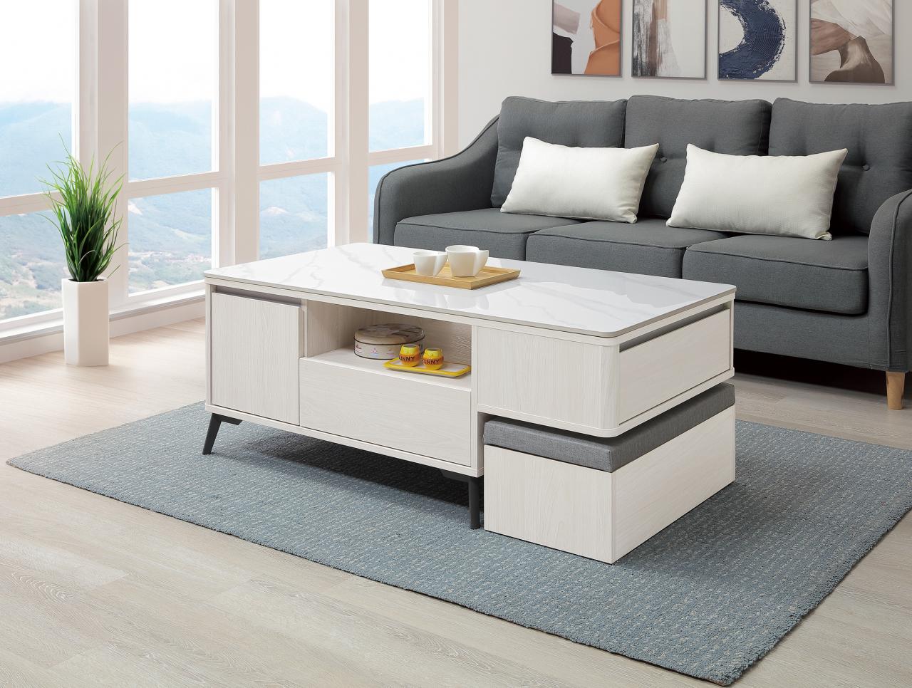 畢克岩板大茶几