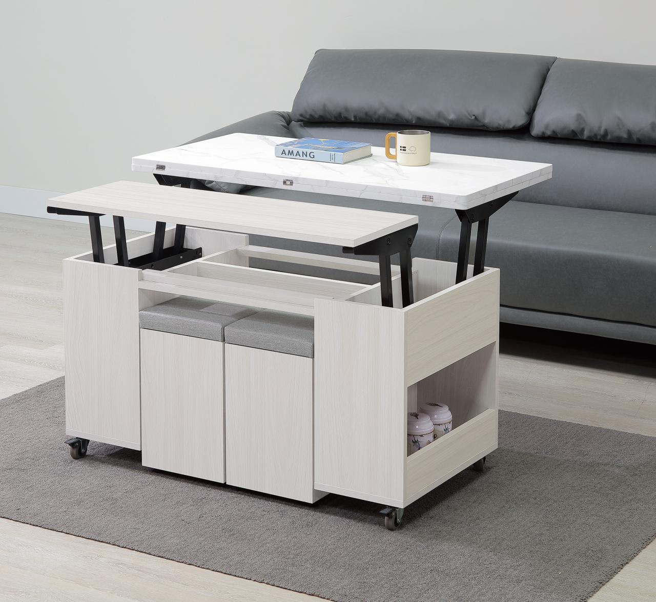 華格納3.3 尺雙升降移動茶几