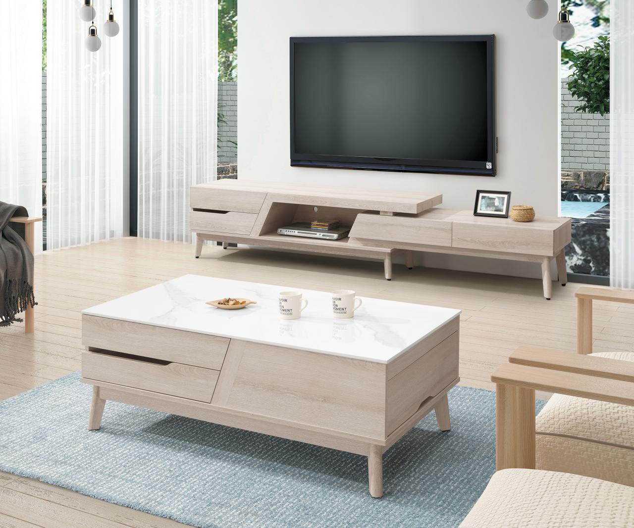 哈娜岩板大茶几