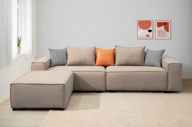 格瑞塔 L型布沙發