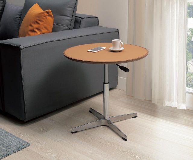 哈里馬鞍皮升降小茶几